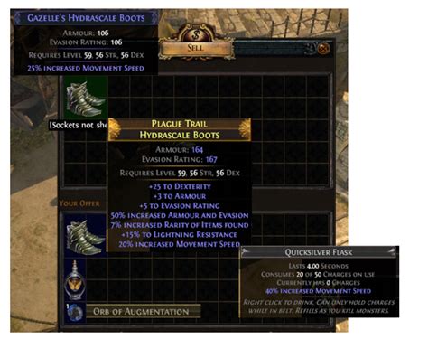 poe movement speed boots recipe